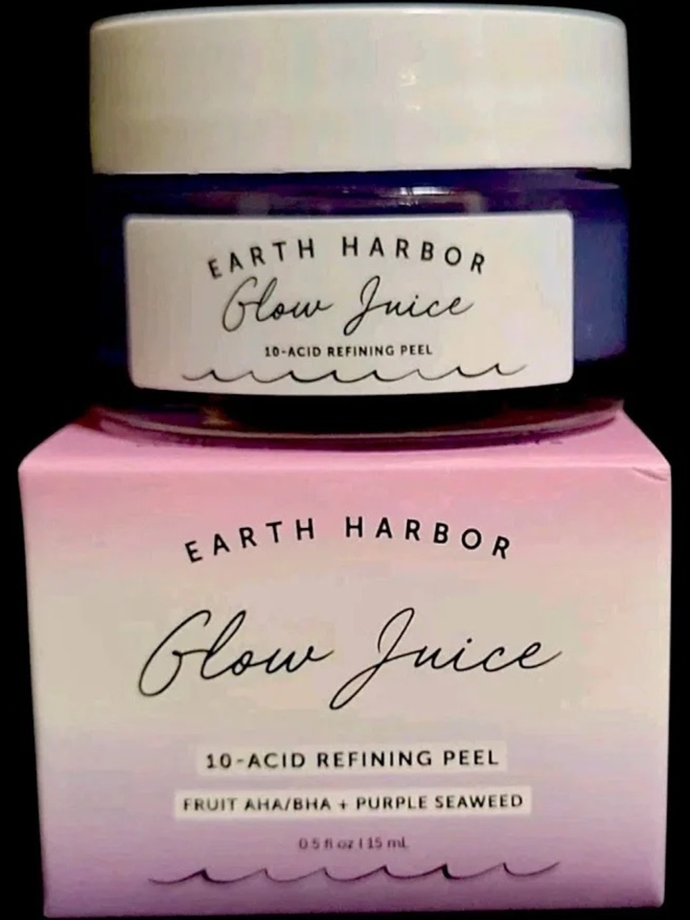 Earth Harbor Glow Juice 10-Acid Refining Peel — Purple